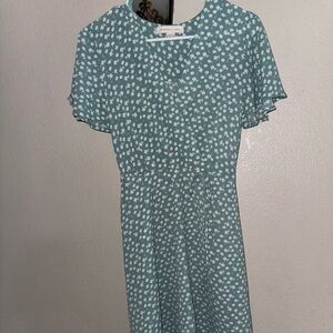 Monteau Green Floral Top